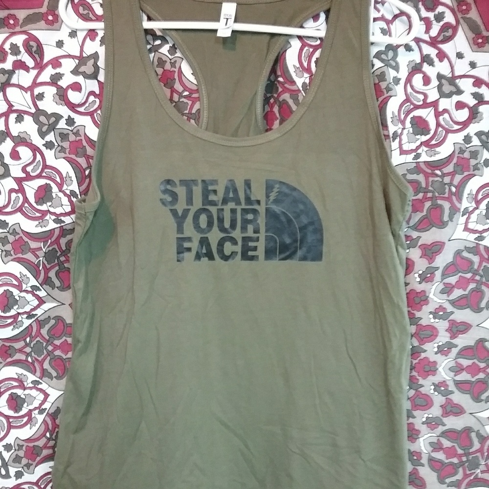 Grateful Dead and Company Steal Your Face ladies racer back tank top Tour Gear
